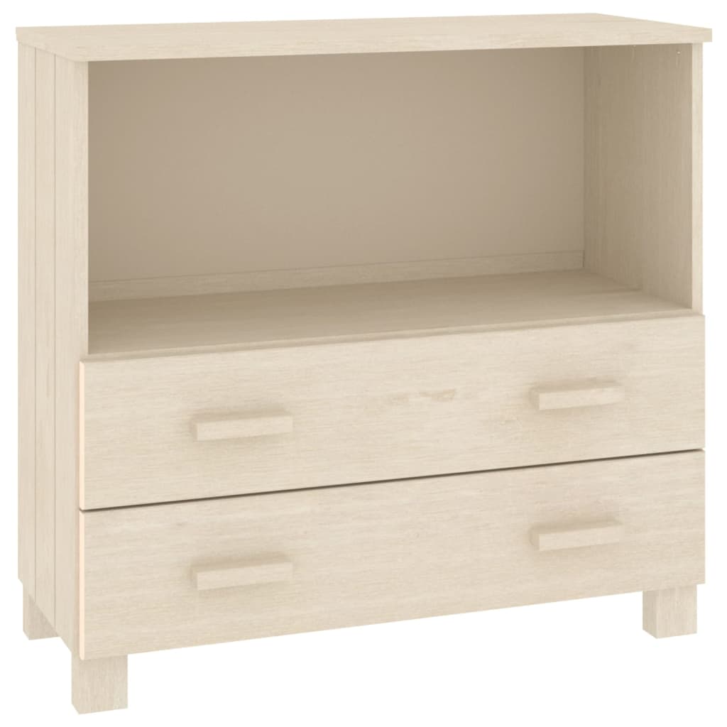 Credenza HAMAR Miele 85x35x80 cm in Legno Massello di Pino - homemem39