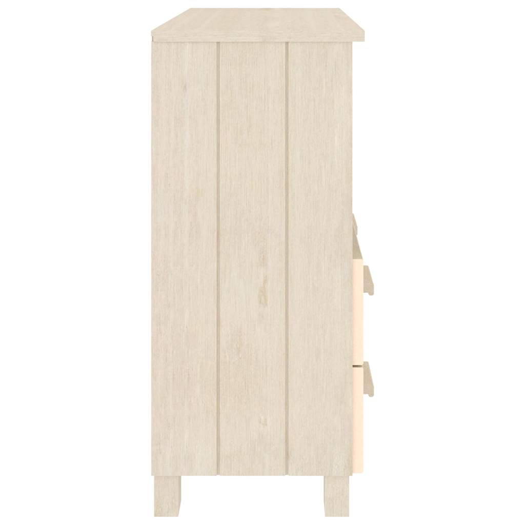 Credenza HAMAR ambra 85x35x80 cm in Legno Massello di Pino