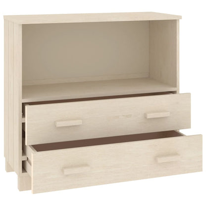 Credenza HAMAR ambra 85x35x80 cm in Legno Massello di Pino - homemem39