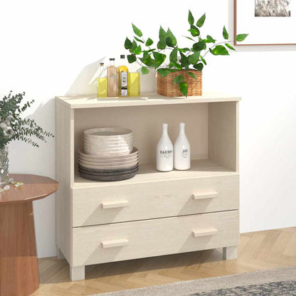 Credenza HAMAR ambra 85x35x80 cm in Legno Massello di Pino