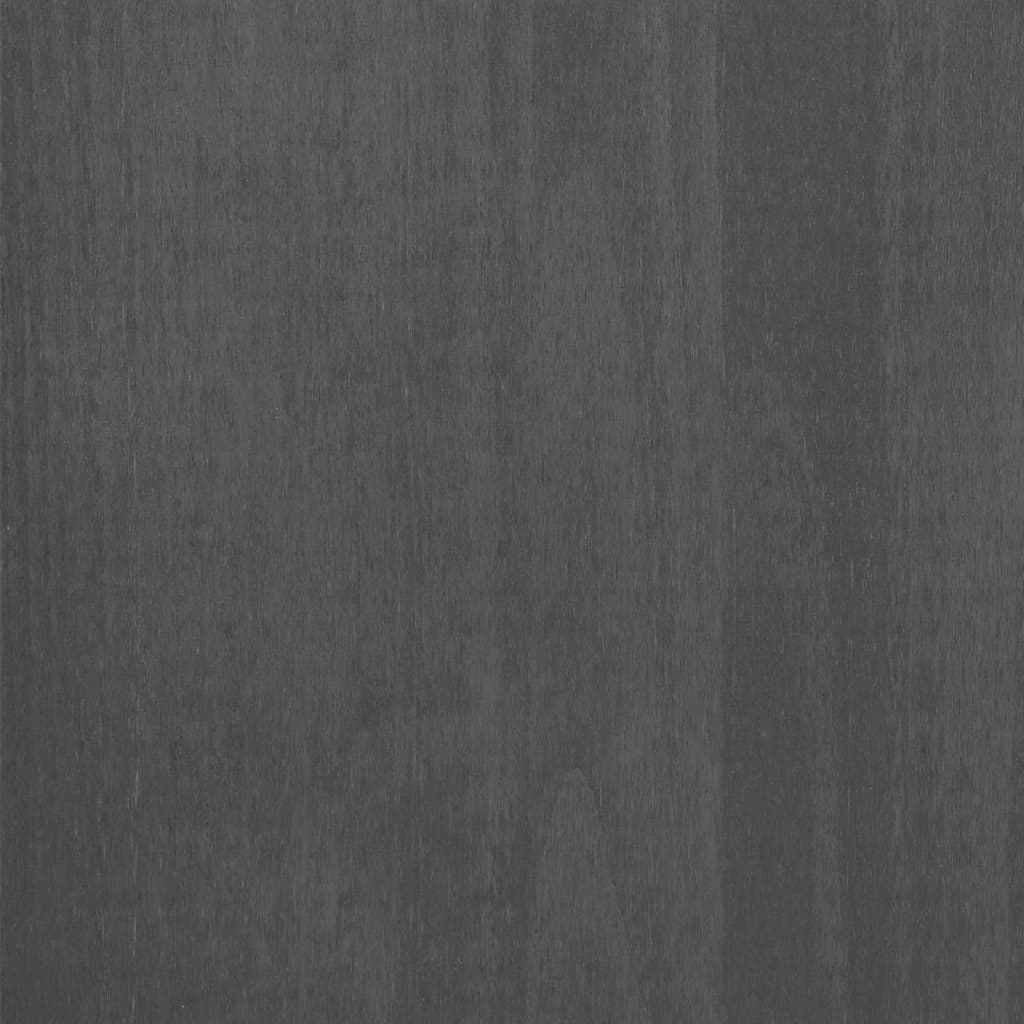 Credenza HAMAR Grigio Scuro 85x35x80 cm Legno Massello di Pino - homemem39