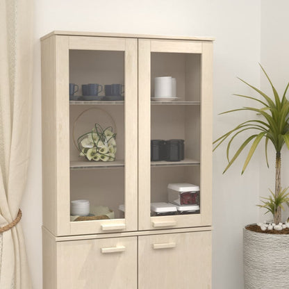Piano Credenza HAMAR ambra 85x35x100 cm Legno Massello di Pino - homemem39