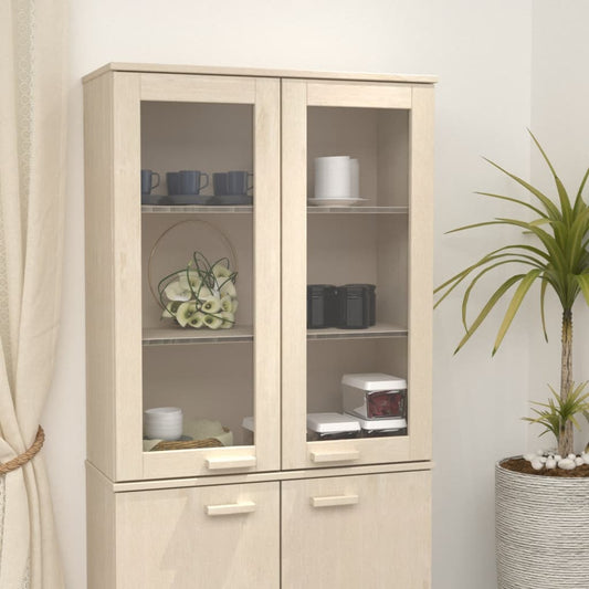 Piano Credenza HAMAR ambra 85x35x100 cm Legno Massello di Pino - homemem39