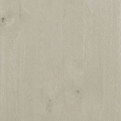 Piano Credenza HAMAR Bianco 85x35x100 cm Legno Massello di Pino - homemem39
