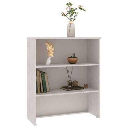 Piano Credenza HAMAR Bianco 85x35x100 cm Legno Massello di Pino - homemem39