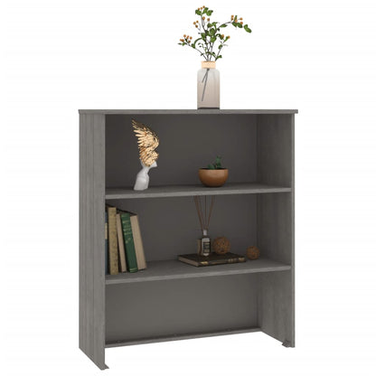 Piano Credenza HAMAR Grigio Chiaro 85x35x100 cm Legno di Pino - homemem39