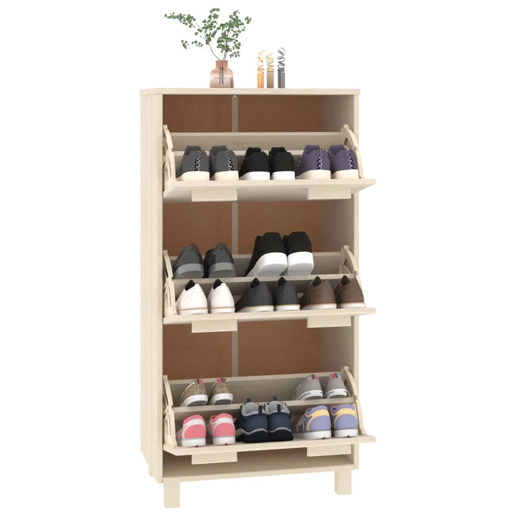 Scarpiera HAMAR ambra 59,5x35x117 cm in Legno Massello di Pino - homemem39
