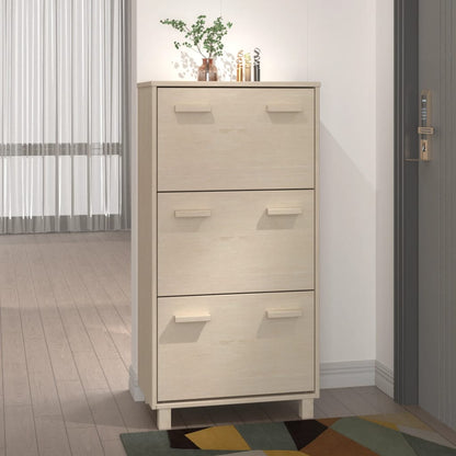 Scarpiera HAMAR ambra 59,5x35x117 cm in Legno Massello di Pino - homemem39
