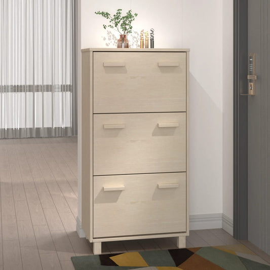 Scarpiera HAMAR ambra 59,5x35x117 cm in Legno Massello di Pino - homemem39