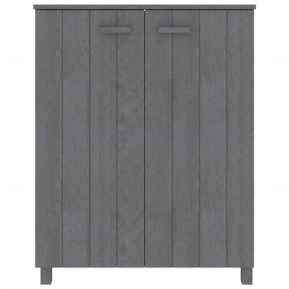 Scarpiera HAMAR Grigio Scuro 85x40x108 cm in Legno di Pino - homemem39