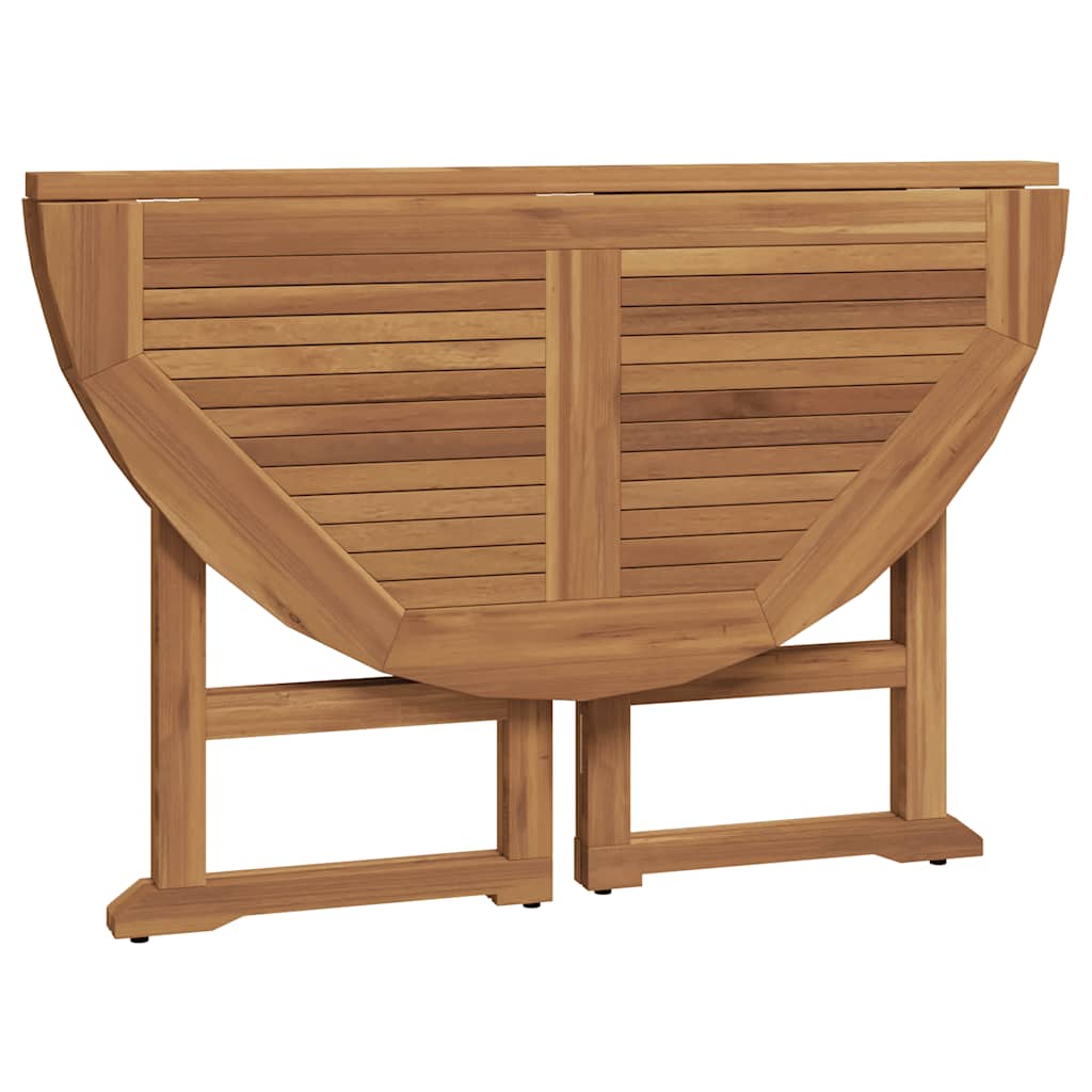 Set da Pranzo Pieghevole per Esterni 5pz Legno Massello di Teak