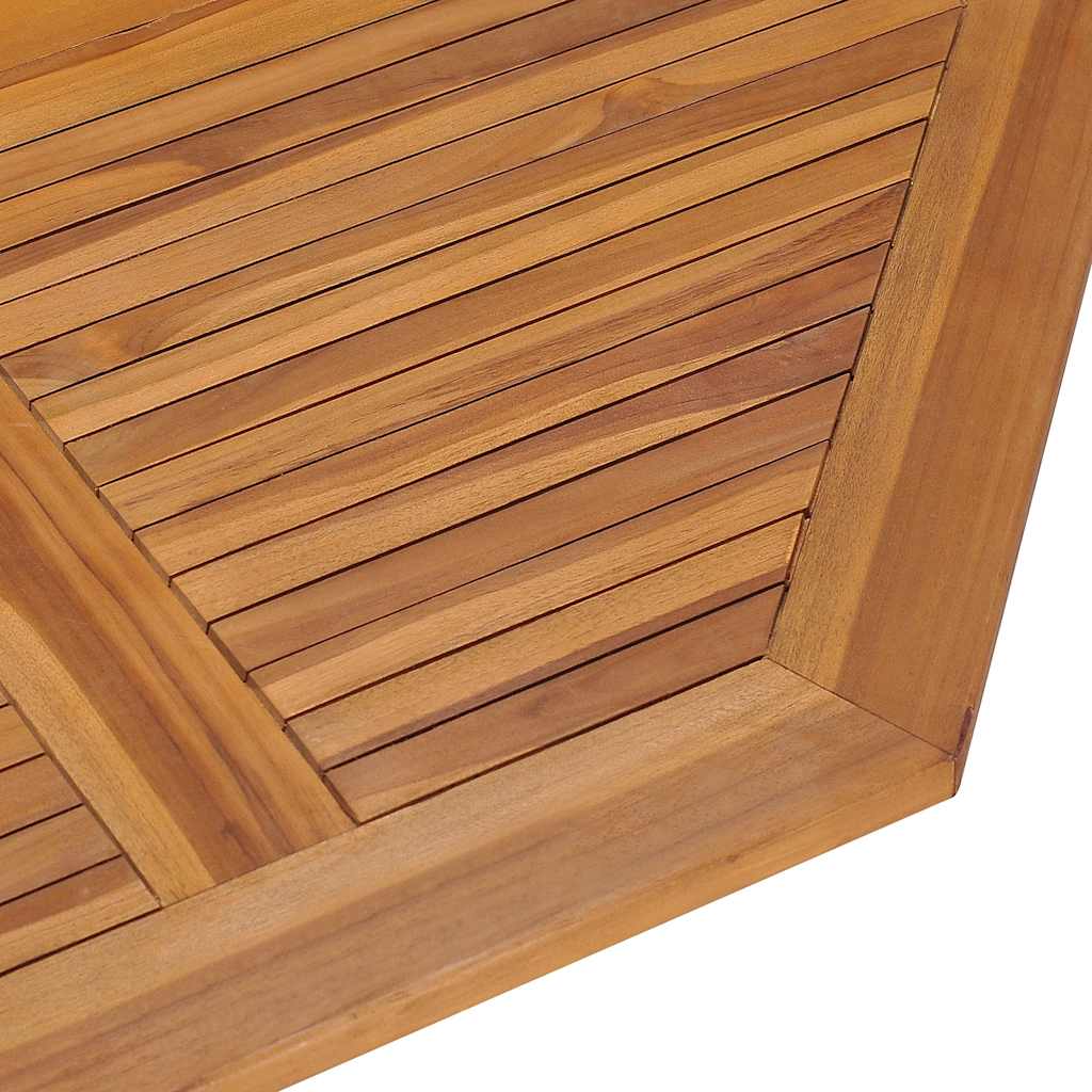Set da Pranzo Pieghevole per Esterni 5pz Legno Massello di Teak | homemem39