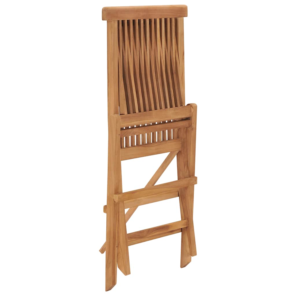 Set da Pranzo Pieghevole per Esterni 5pz Legno Massello di Teak | homemem39