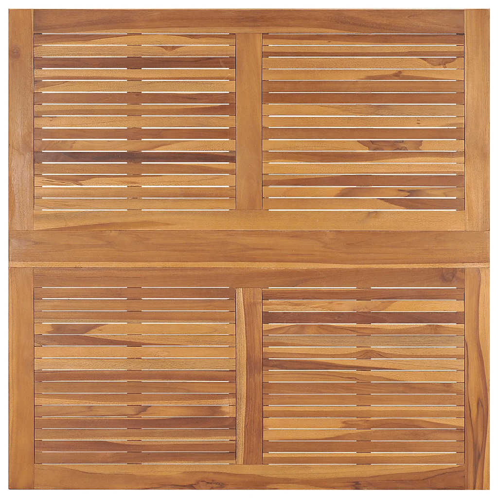 Set da Pranzo Pieghevole per Esterni 5pz Legno Massello di Teak | homemem39