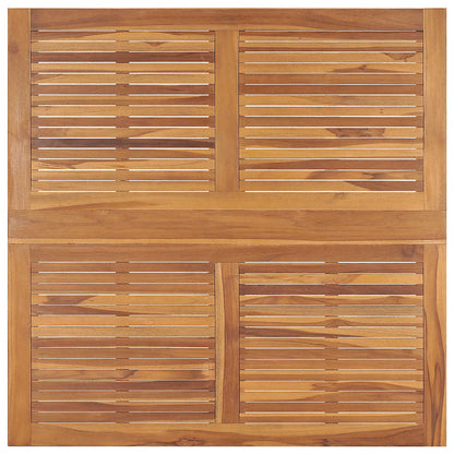 Set da Pranzo Pieghevole per Esterni 5pz Legno Massello di Teak | homemem39