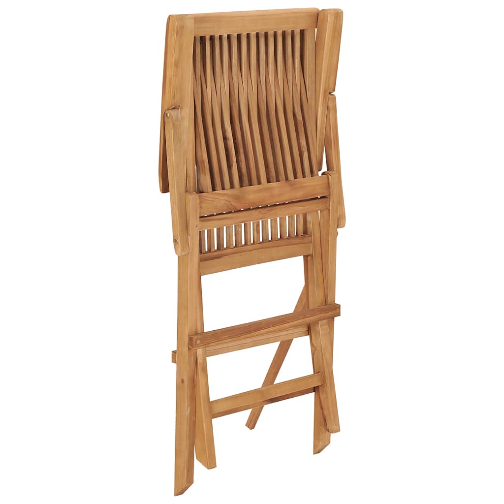 Set da Pranzo Pieghevole per Esterni 5pz Legno Massello di Teak | homemem39