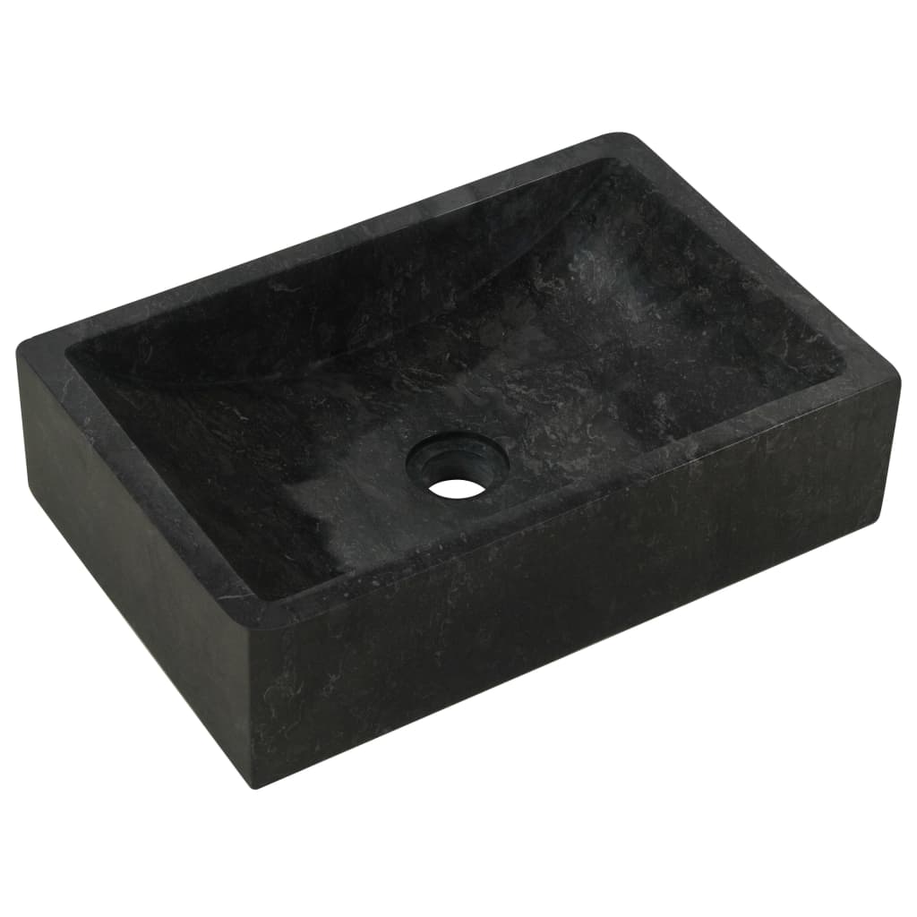 Mobile Vanità Bagno e Lavandini Marmo Nero Legno Massello Teak | homemem39