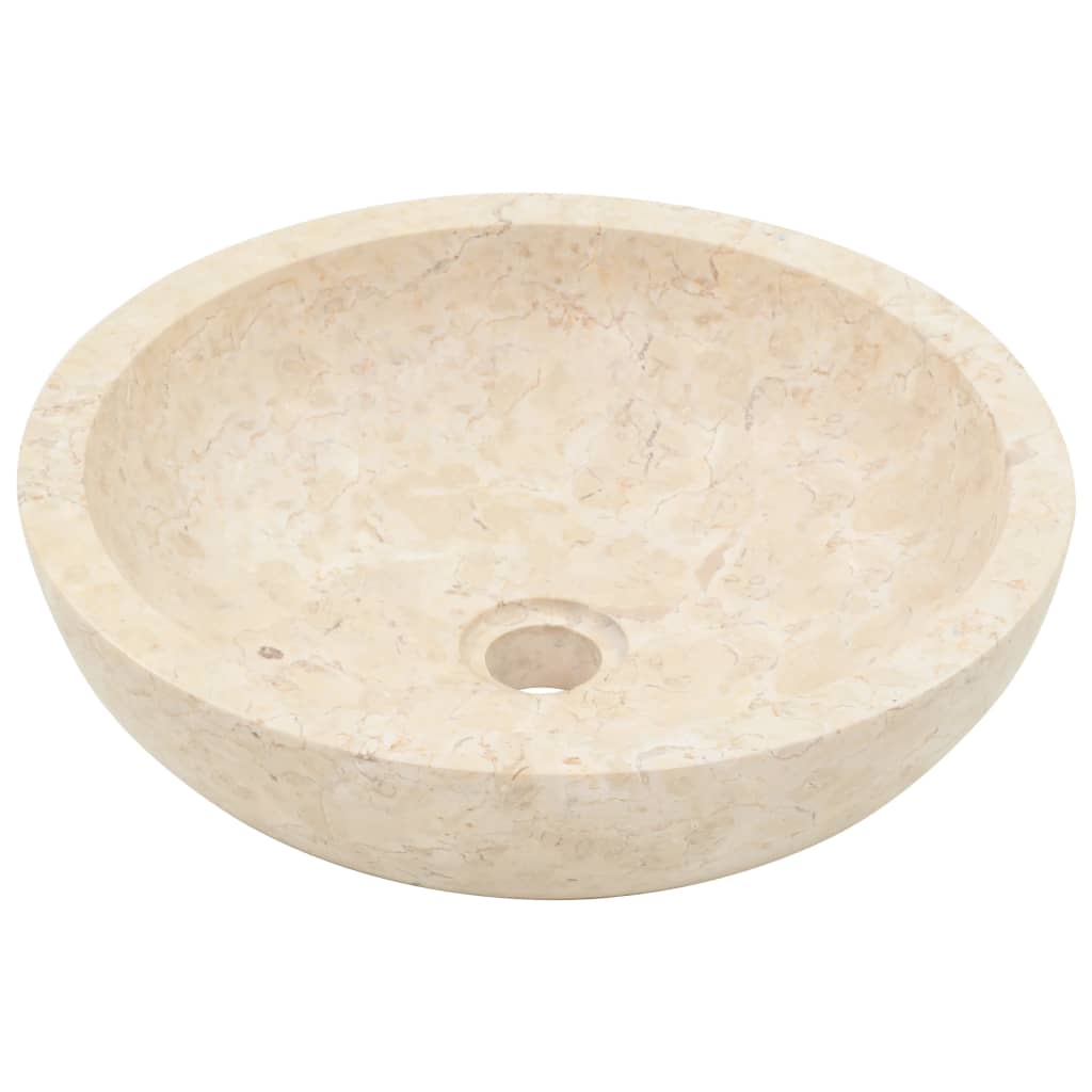 Mobile Vanità Bagno e Lavandini Marmo Crema Legno Massello Teak | homemem39