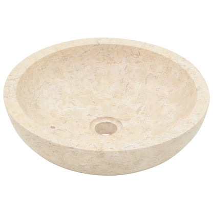 Mobile Vanità Bagno e Lavandini Marmo Crema Legno Massello Teak | homemem39