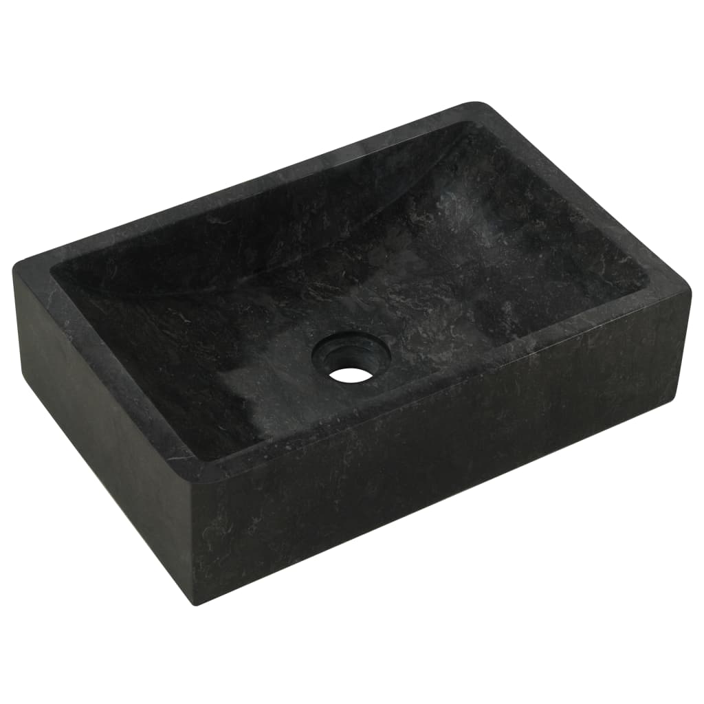 Mobile Vanità Bagno e Lavandini Marmo Nero Legno Massello Teak | homemem39