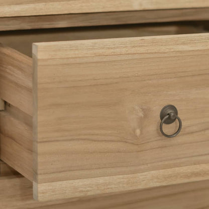 Cassettiera 40x30x100 cm in Legno Massello di Teak
