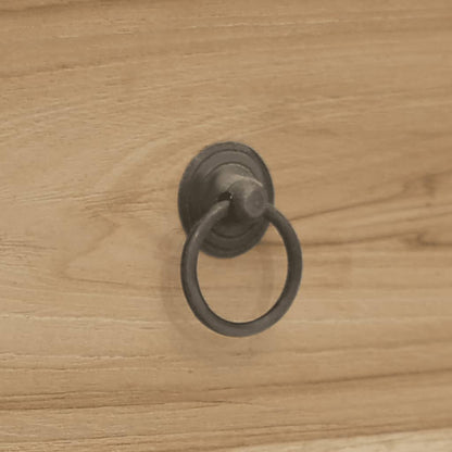 Cassettiera 56x30x80 cm in Legno Massello di Teak - homemem39