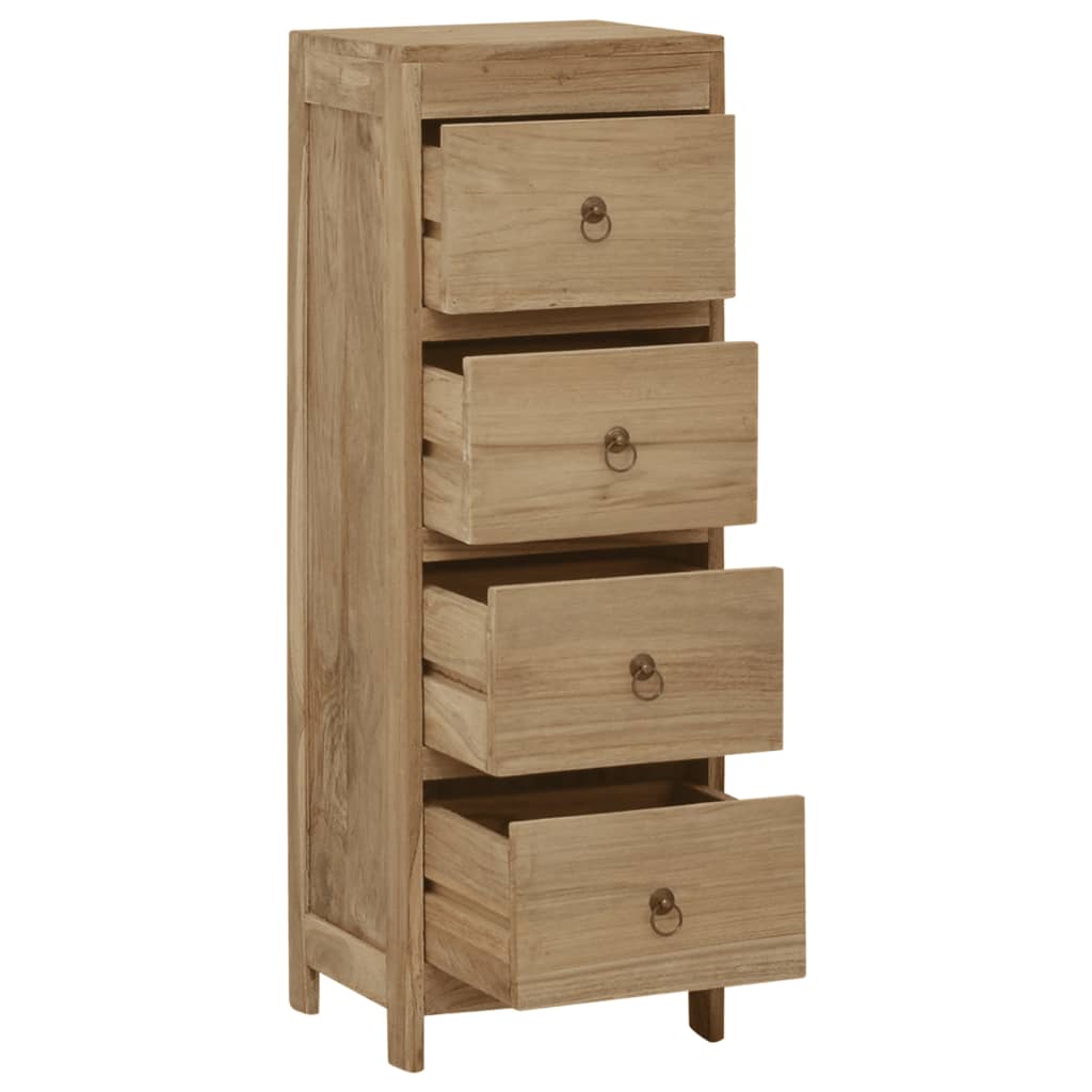 Cassettiera 30x30x90 cm in Legno Massello di Teak | homemem39