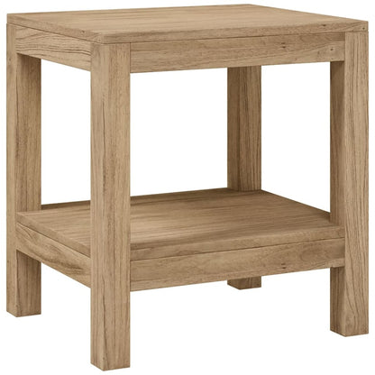 Tavolino da Bagno 45x35x45 cm in Legno Massello di Teak - homemem39
