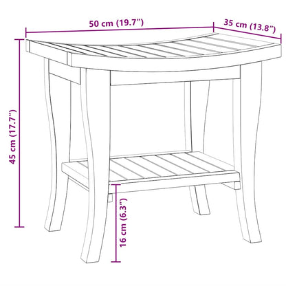 Bathroom Table 50x35x45 cm in Solid Teak Wood
