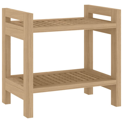 Tavolino da Bagno 45x30x45 cm in Legno Massello di Teak - homemem39