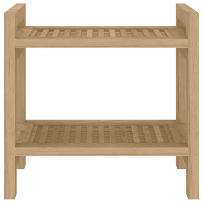 Tavolino da Bagno 45x30x45 cm in Legno Massello di Teak - homemem39