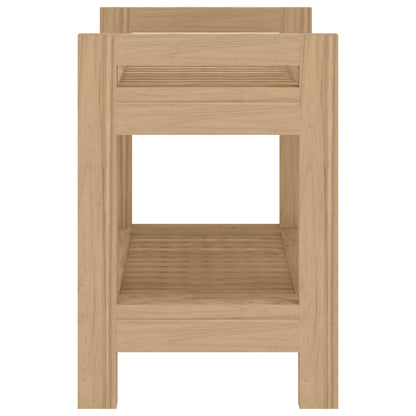 Tavolino da Bagno 45x30x45 cm in Legno Massello di Teak