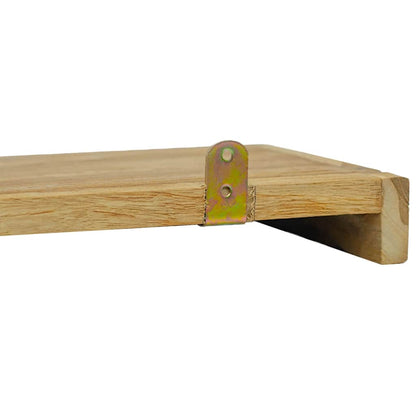 Mensole da Parete 2 pz 40x15x4 cm in Legno Massello di Teak | homemem39