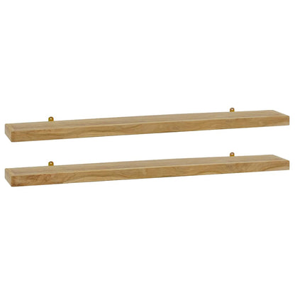 Mensole da Parete 2 pz 110x15x4 cm in Legno Massello di Teak | homemem39