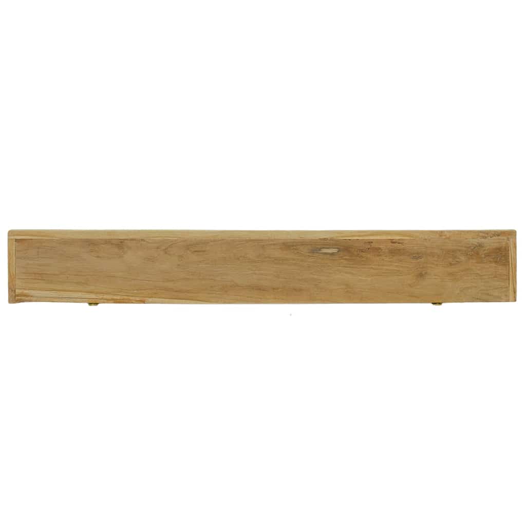 Mensole da Parete 2 pz 110x15x4 cm in Legno Massello di Teak | homemem39