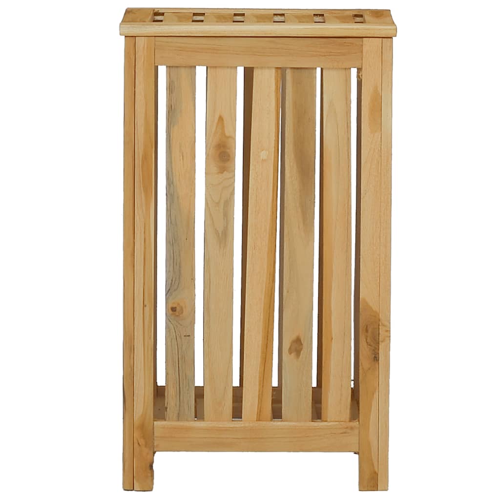 Cesto del Bucato 35x25x60 cm in Legno Massello di Teak