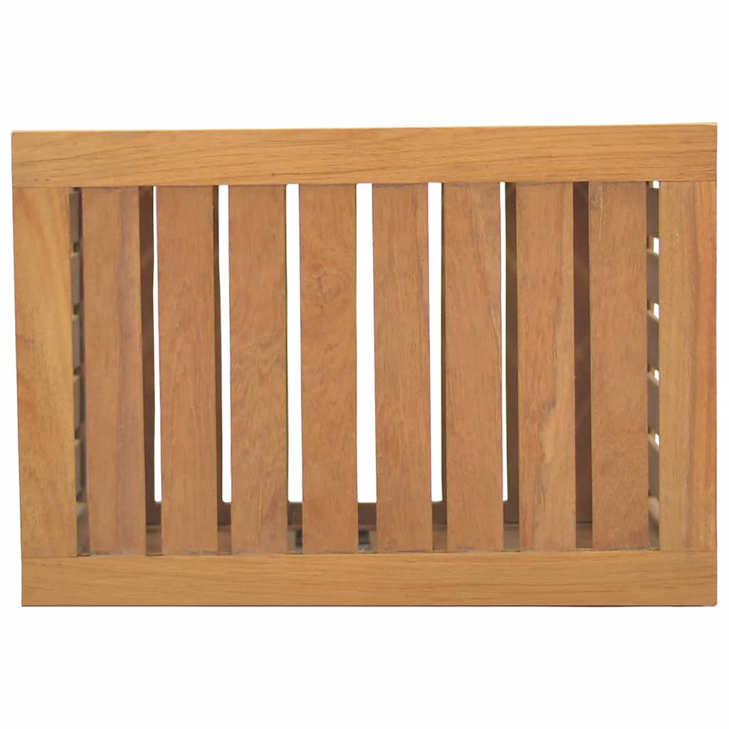 Cesto del Bucato 50x35x60 cm in Legno Massello di Teak
