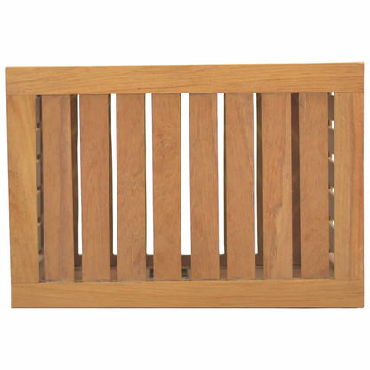 Cesto del Bucato 50x35x60 cm in Legno Massello di Teak