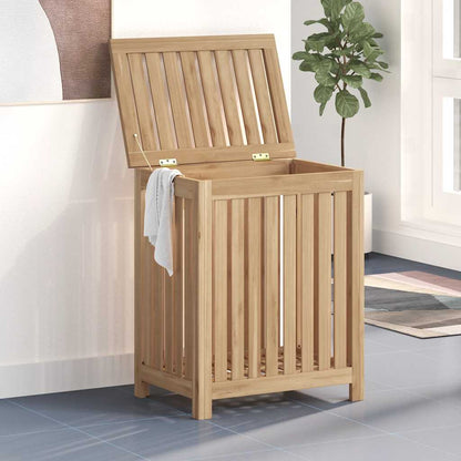 Cesto del Bucato 50x35x60 cm in Legno Massello di Teak | homemem39