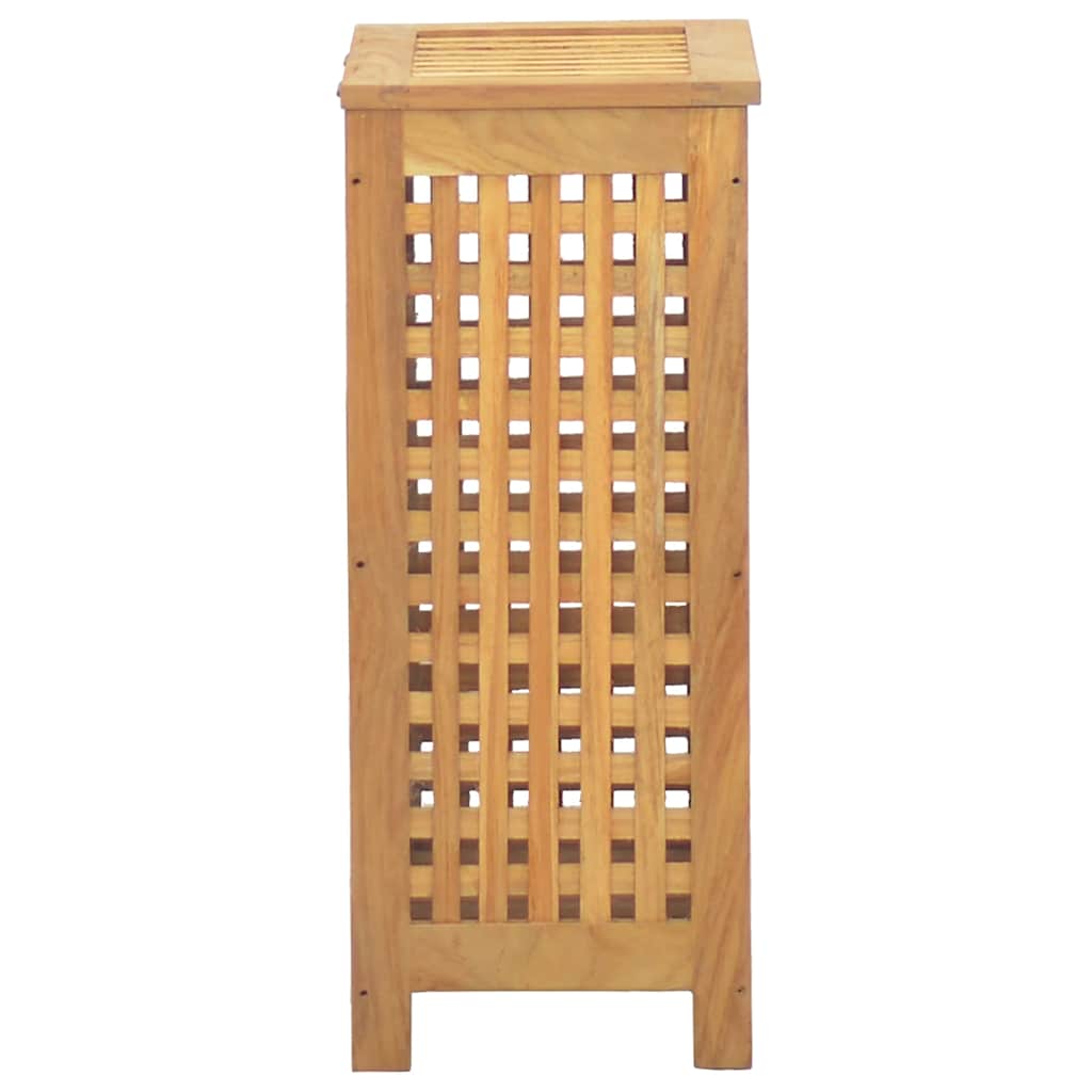 Cesto del Bucato 35x25x60 cm in Legno Massello di Teak