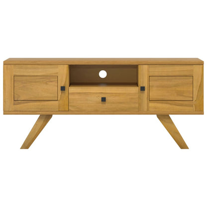 Mobile Porta TV 110x30x50 cm in Legno Massello di Teak