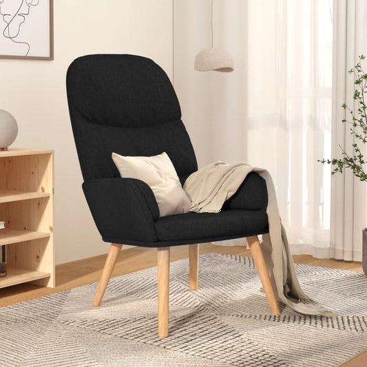 Sedia Relax Nera in Tessuto | homemem39