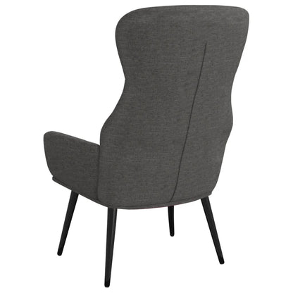 Sedia Relax Grigio Scuro in Tessuto | homemem39