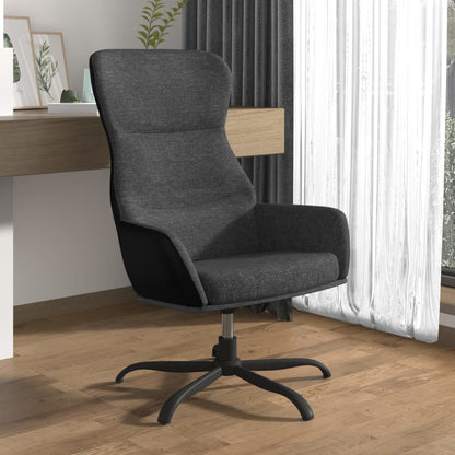 Sedia Relax Grigio Scuro in Tessuto | homemem39
