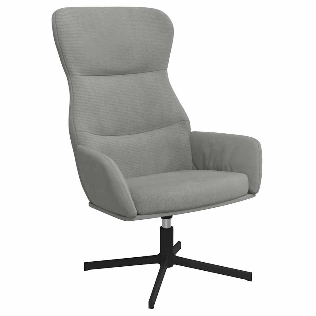Sedia Relax Grigio Chiaro in Velluto | homemem39