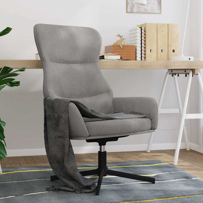 Sedia Relax Grigio Chiaro in Velluto | homemem39