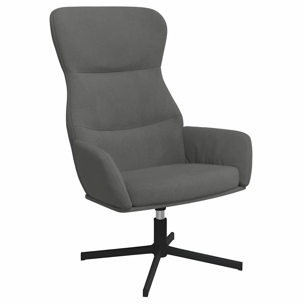 Sedia Relax Grigio Scuro in Velluto | homemem39
