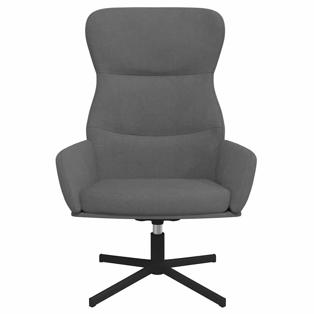 Sedia Relax Grigio Scuro in Velluto | homemem39