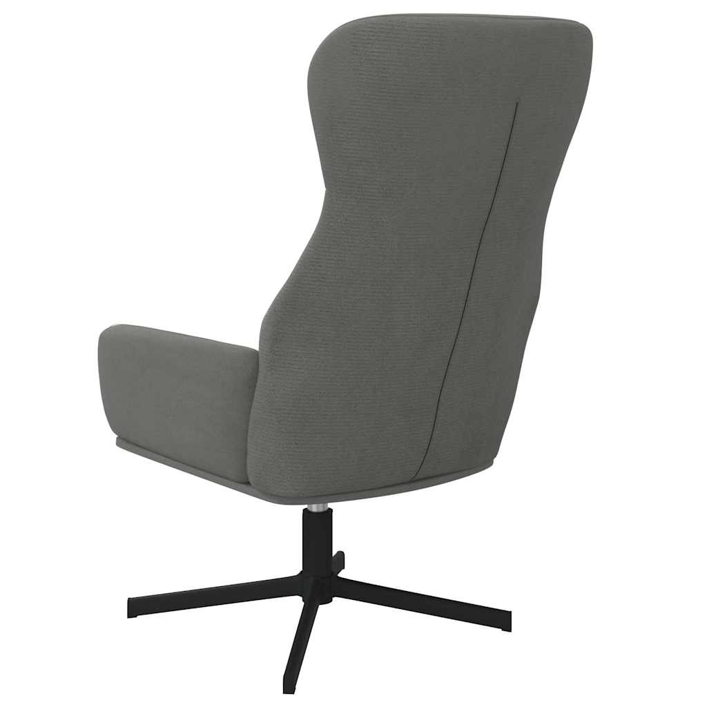 Sedia Relax Grigio Scuro in Velluto | homemem39