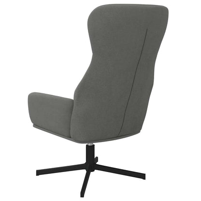 Sedia Relax Grigio Scuro in Velluto | homemem39